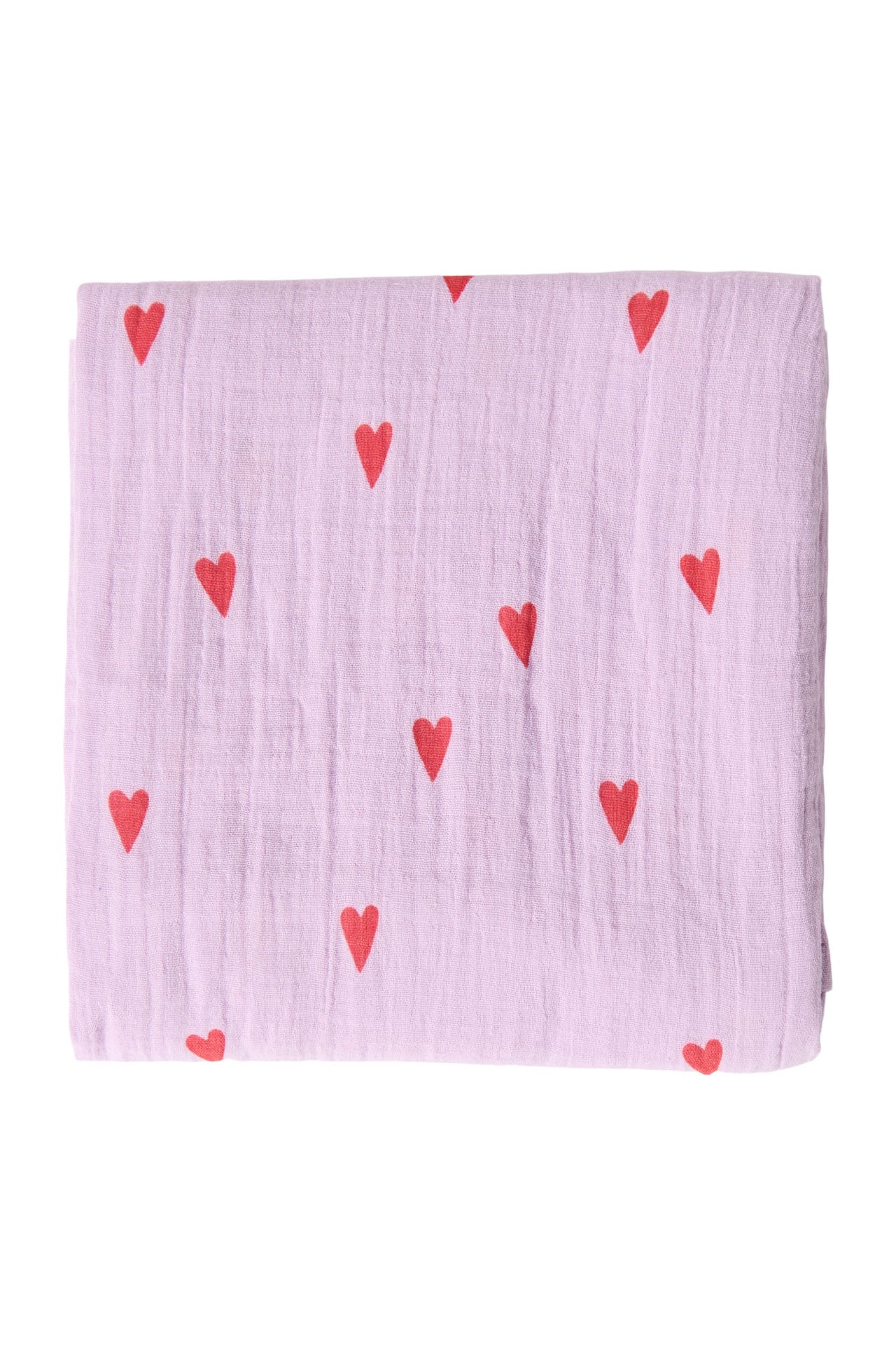 Studio Noos | Swaddle 120x120cm lilac hearts