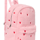 Studio Noos | Teddy Midi Backpack | Light Pink Hearts