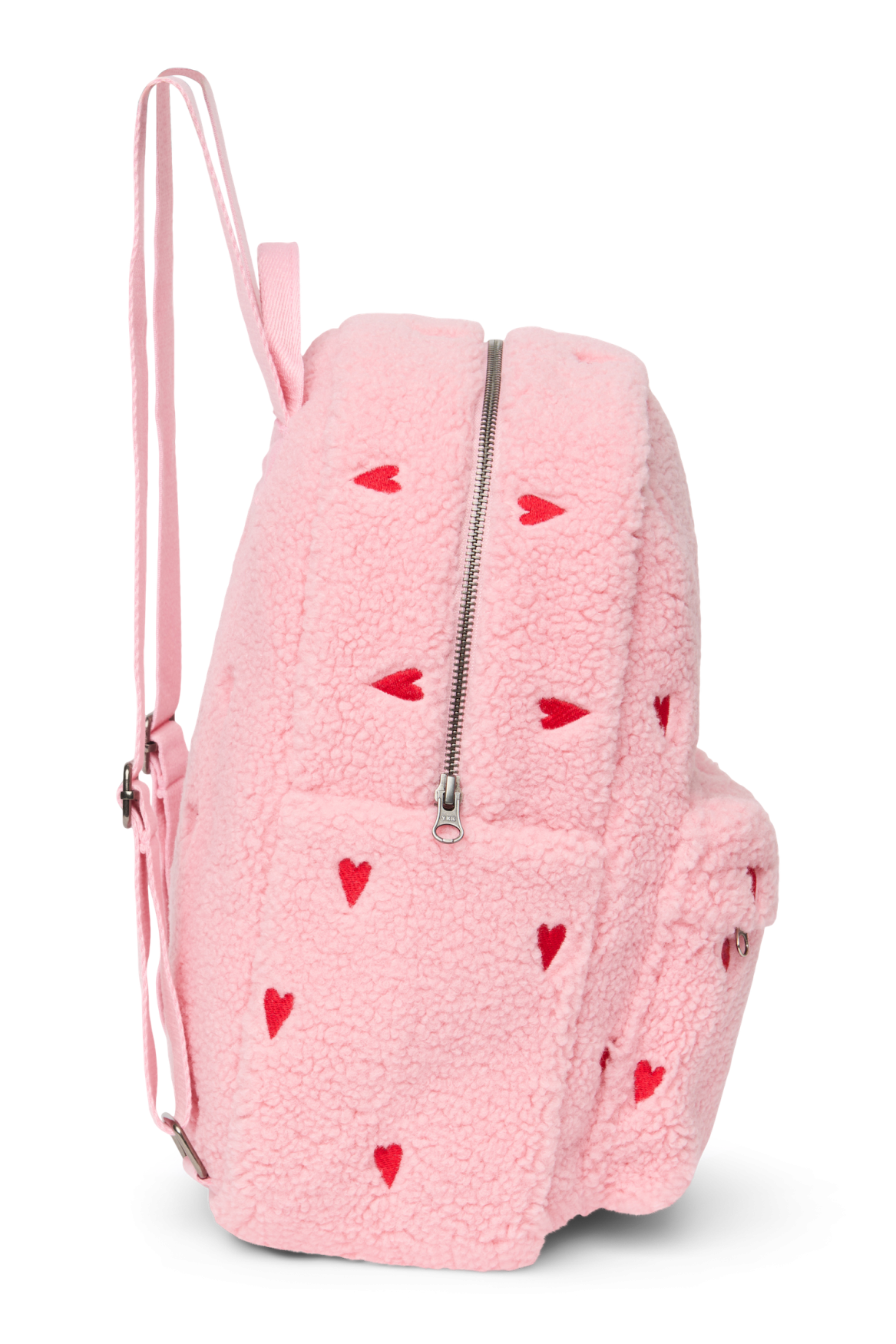 Studio Noos | Teddy Midi Backpack | Light Pink Hearts