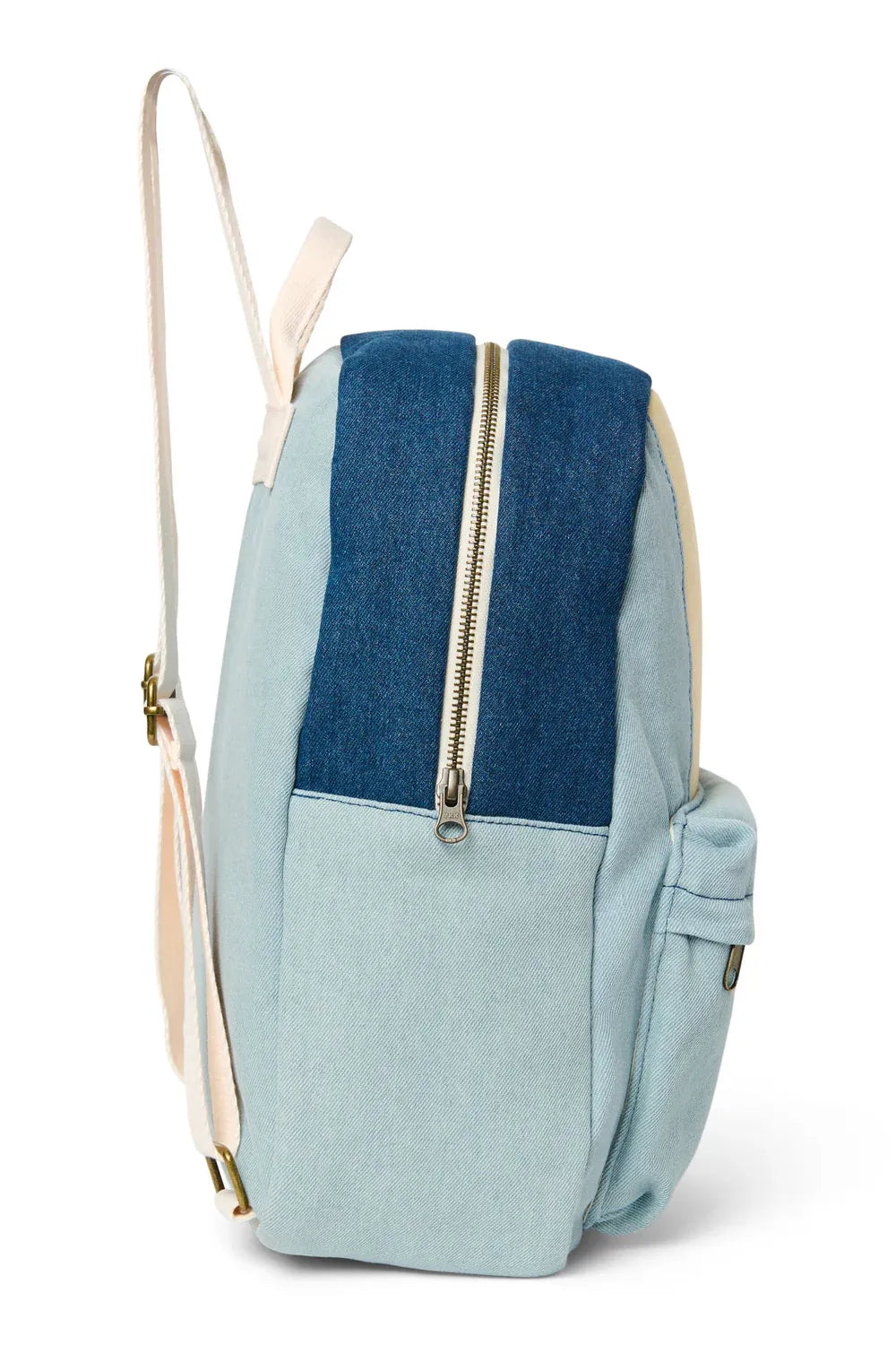 Studio Noos patchwork midi backpack denim