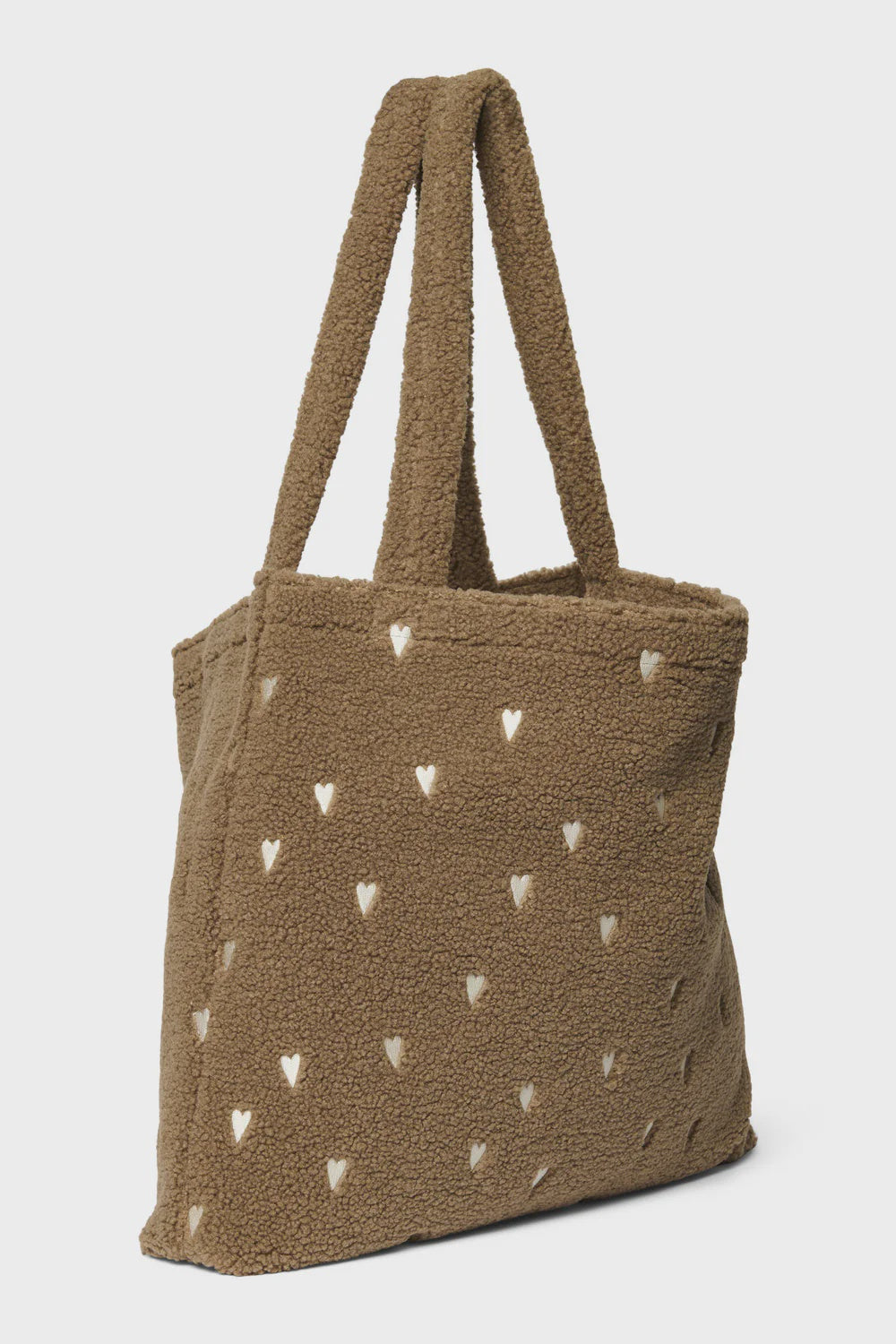 Studio Noos teddy mom bag hart bruin