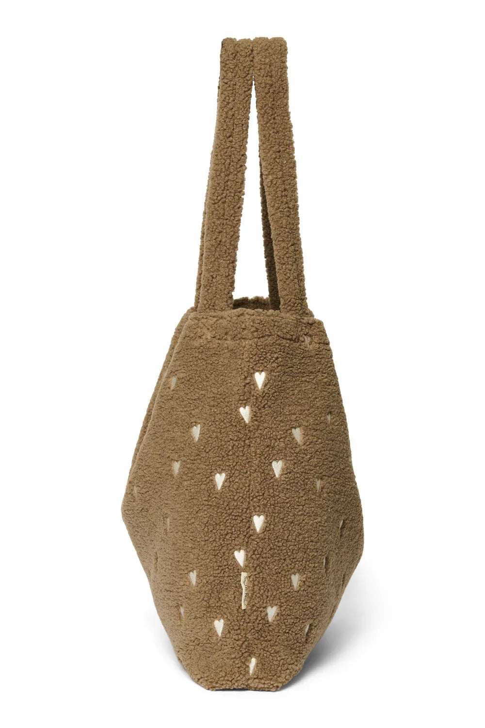 Studio Noos teddy mom bag hart bruin