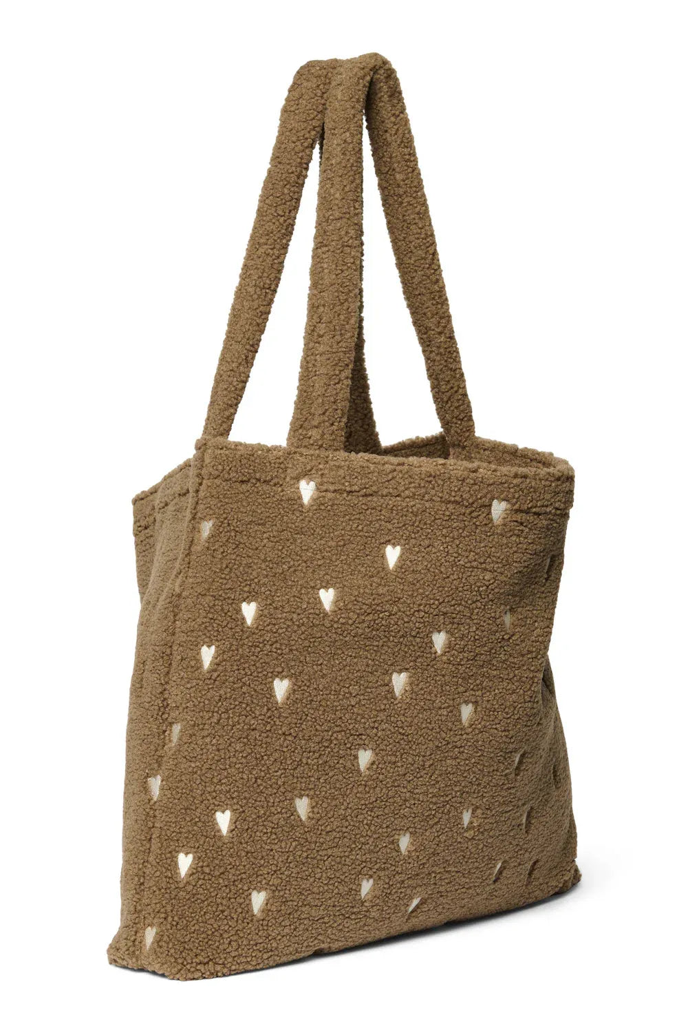 Studio Noos teddy mom bag hart bruin