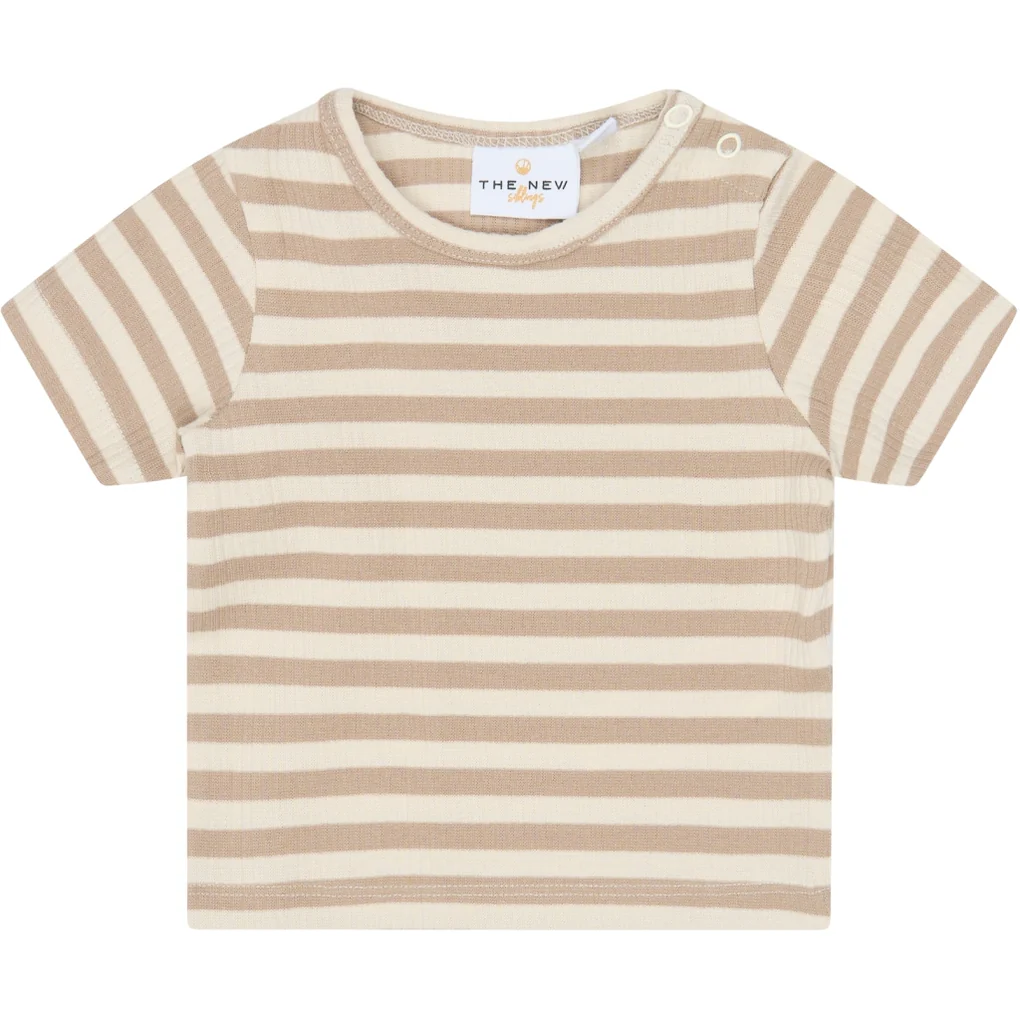 THE NEW SIBLINGS |Fro Rib Tee Humus Striped