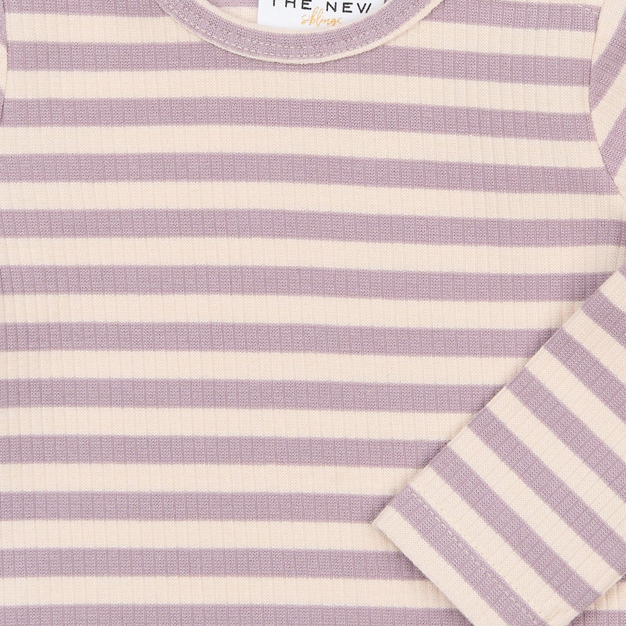 THE NEW SIBLINGS | Fro l_s rib tee sea fog striped
