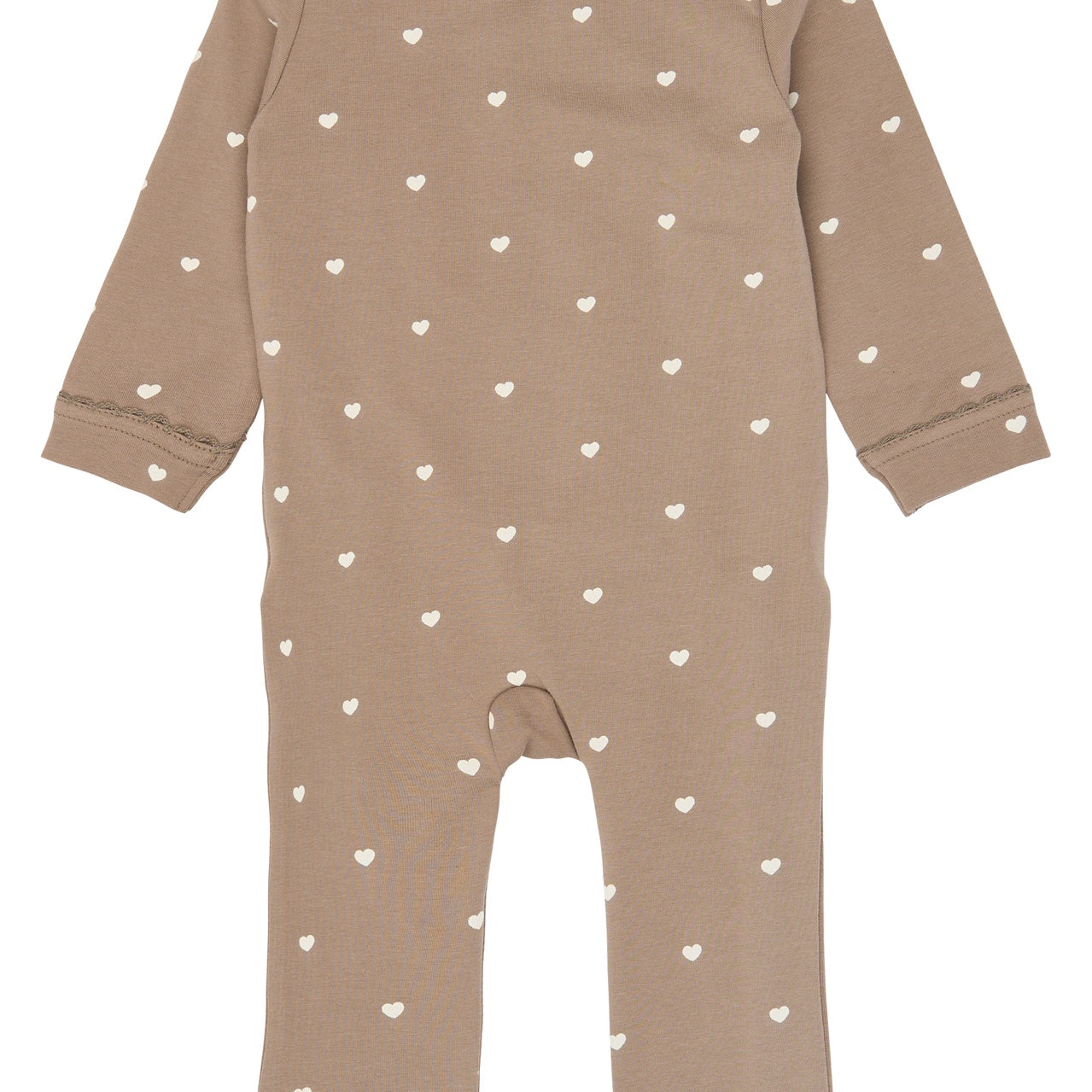 THE NEW SIBLINGS | Nova l_s wrap jumpsuit | taupe gray AOP