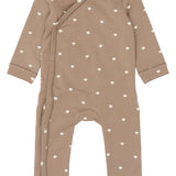 THE NEW SIBLINGS | Nova l_s wrap jumpsuit | taupe gray AOP