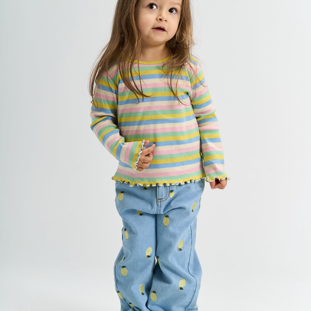 THE NEW SIBLINGS | Saja regular fit jeans light blue denim EMB