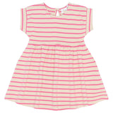 THE NEW SIBLINGS |Sannah s_s dress - carmine rose striped