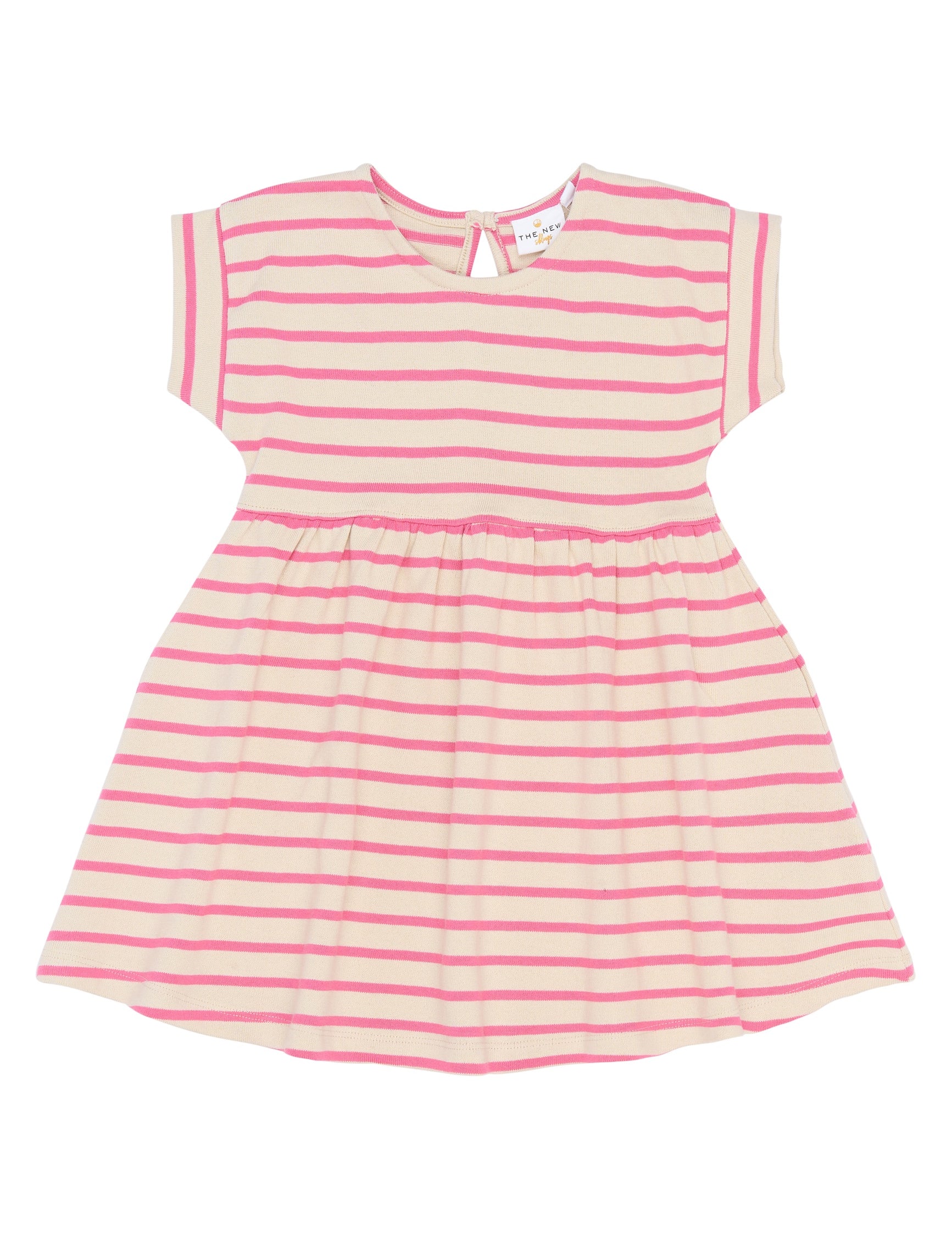 THE NEW SIBLINGS |Sannah s_s dress - carmine rose striped