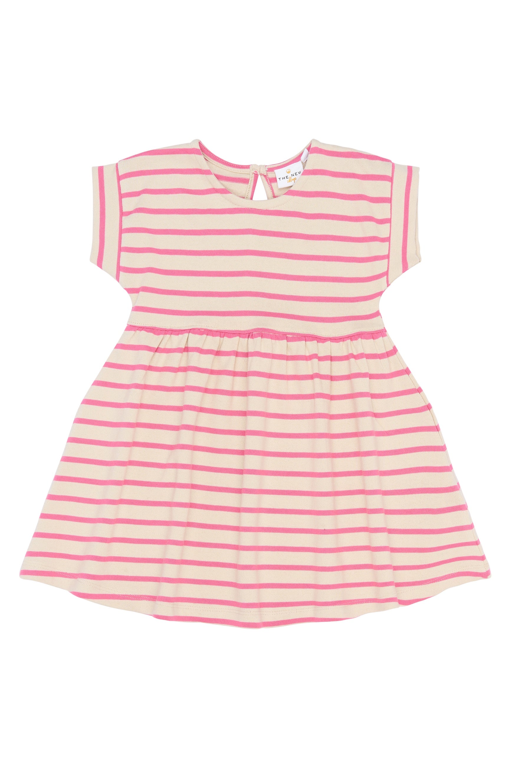 THE NEW SIBLINGS |Sannah s_s dress - carmine rose striped