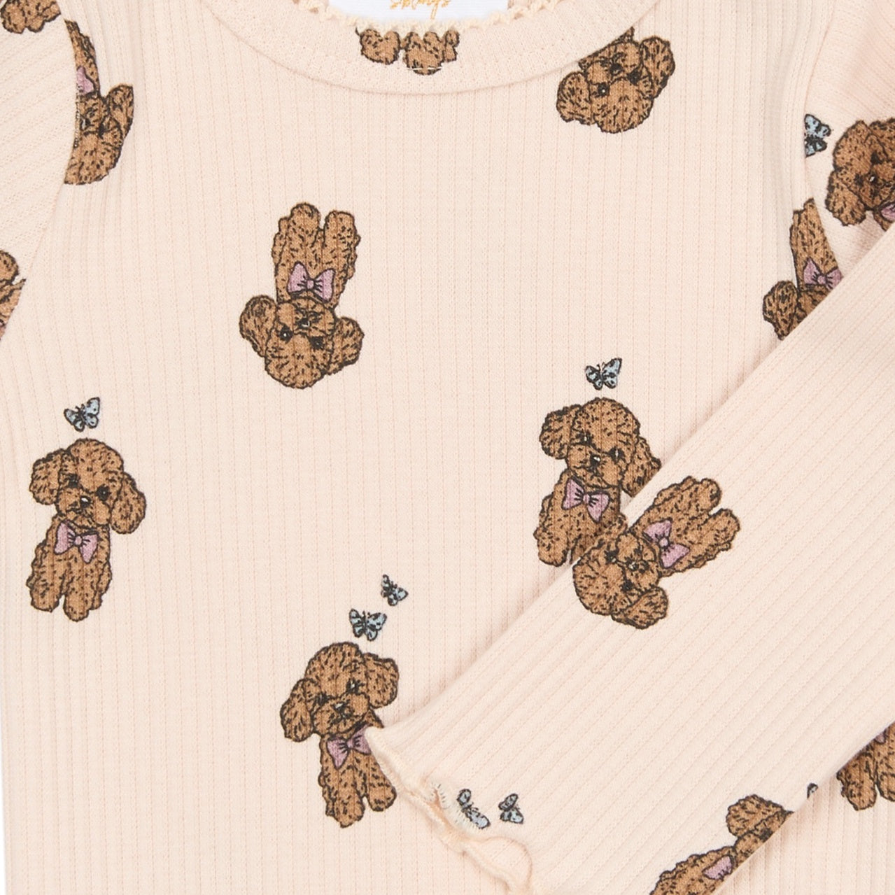 THE NEW SIBLINGS | Sona l_s rib body silver peony AOP