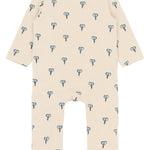 THE NEW SIBLINGS | Soon l_s wrap jumpsuit gardenia AOP