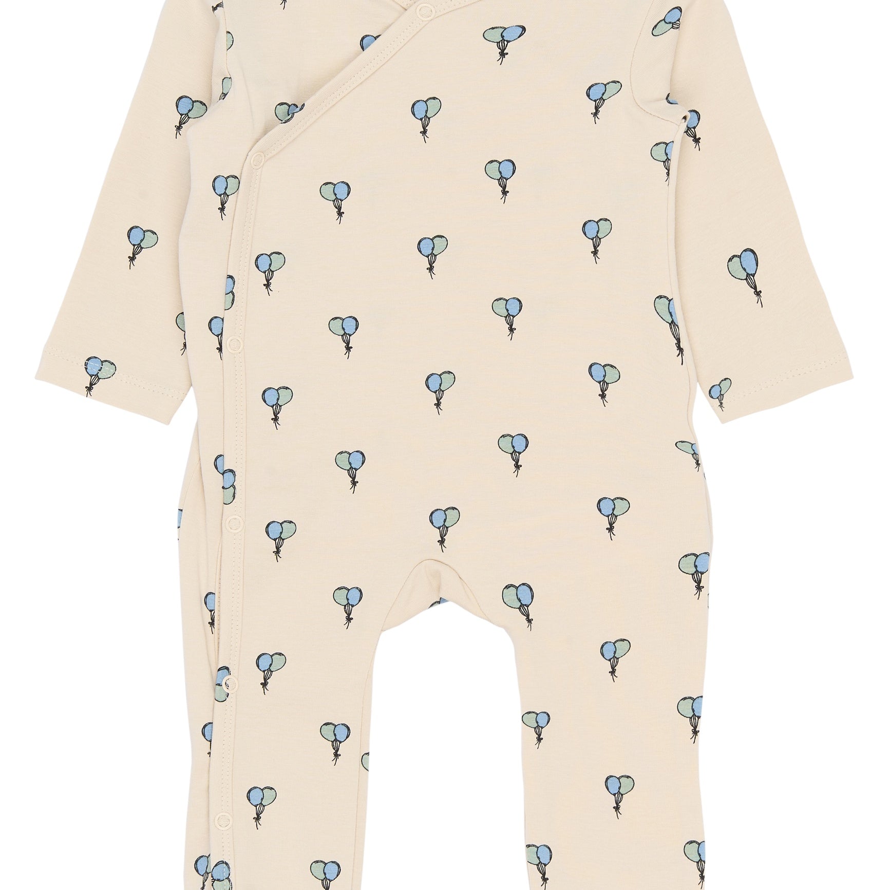 THE NEW SIBLINGS | Soon l_s wrap jumpsuit gardenia AOP