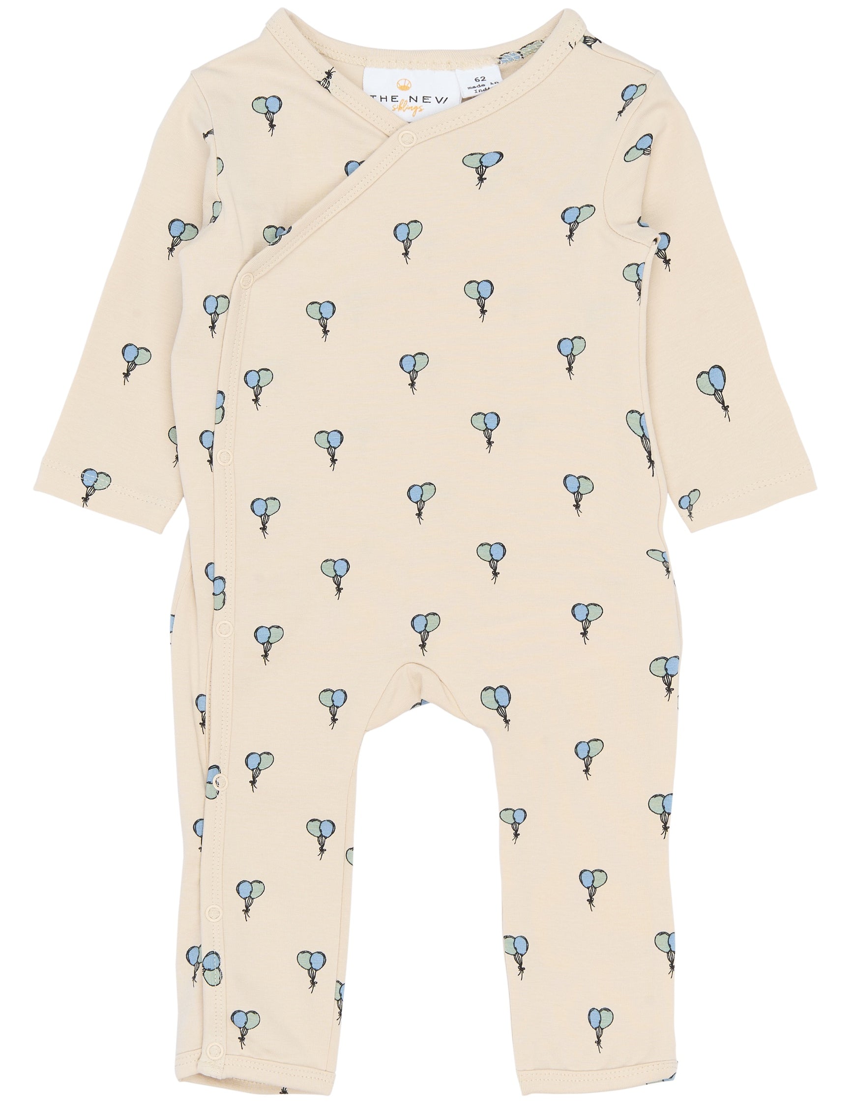 THE NEW SIBLINGS | Soon l_s wrap jumpsuit gardenia AOP