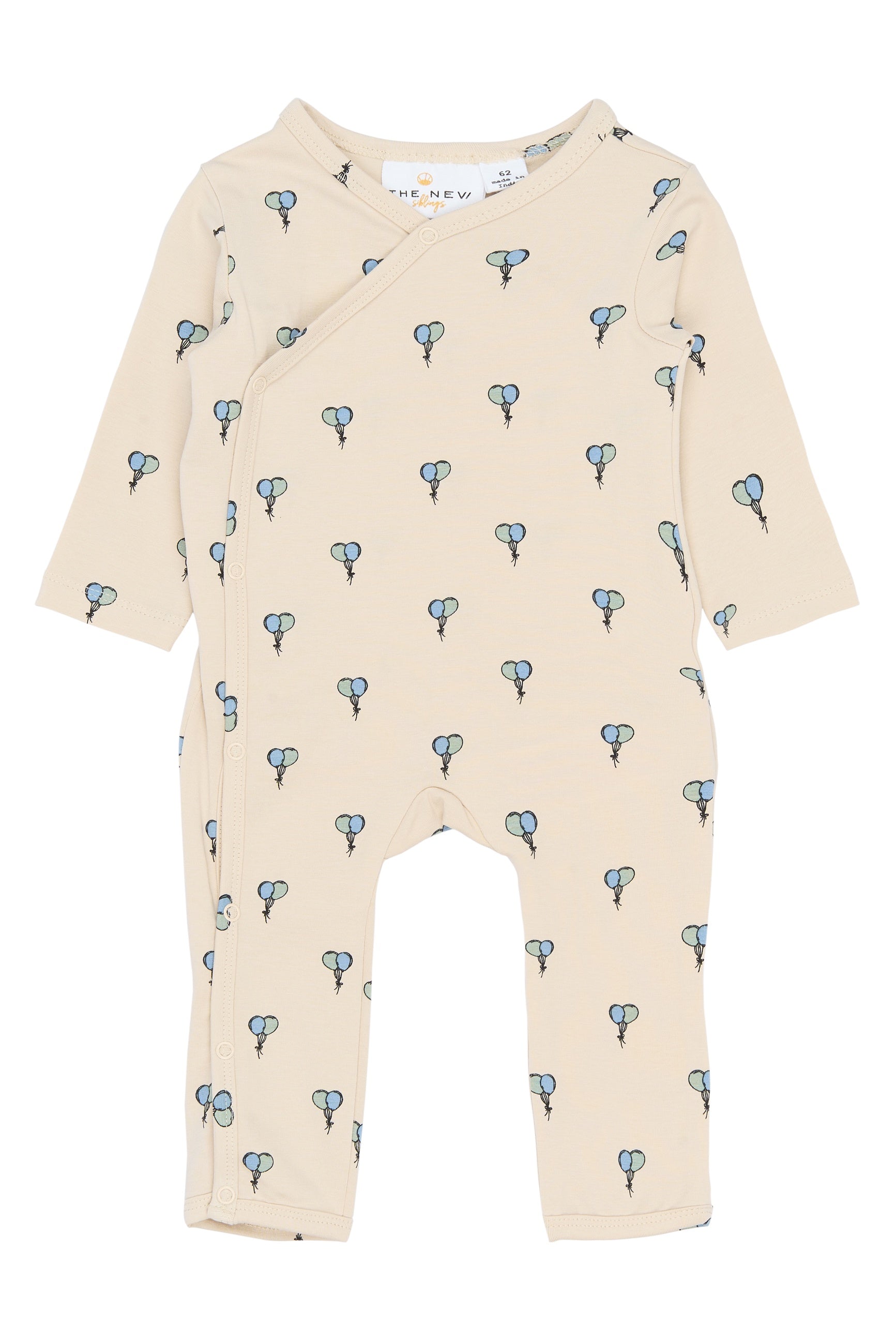 THE NEW SIBLINGS | Soon l_s wrap jumpsuit gardenia AOP