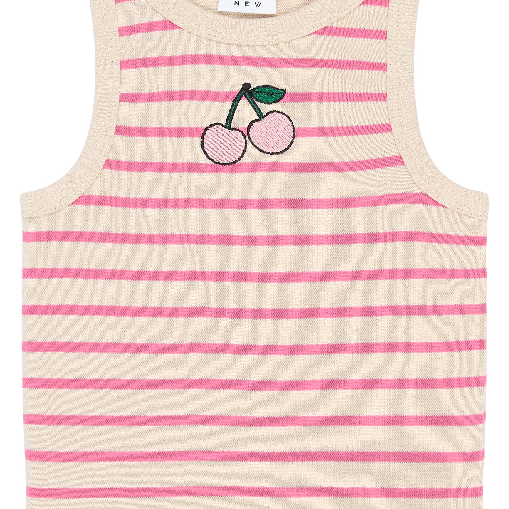 THE NEW | Shannon short s_l top - carmine rose striped