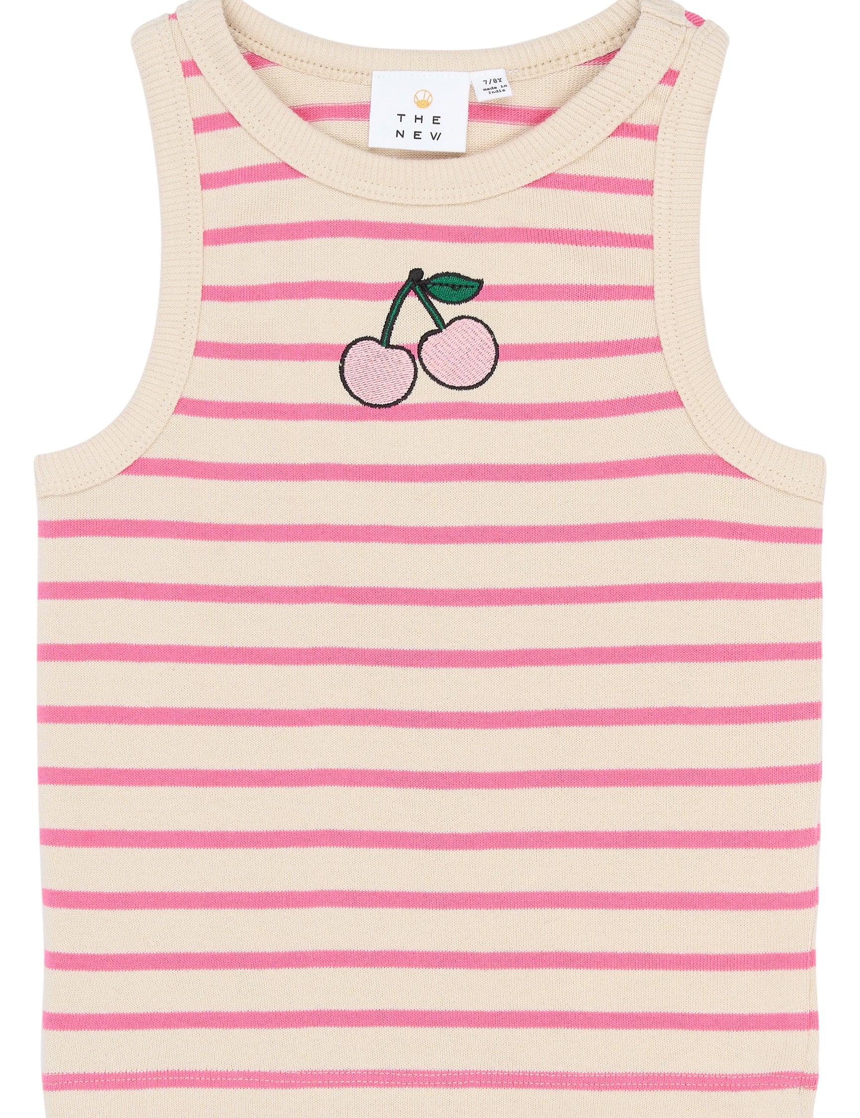 THE NEW | Shannon short s_l top - carmine rose striped