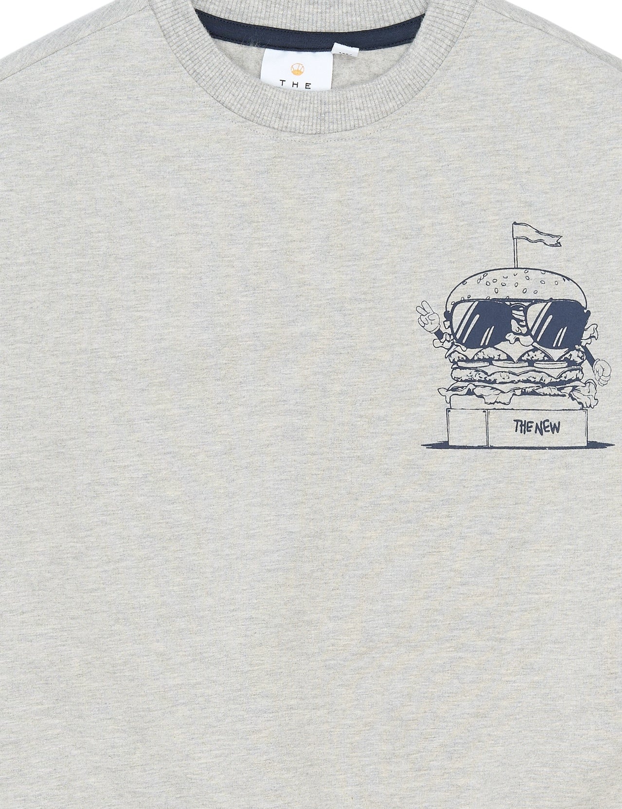 THE NEW |Stevie os sweatshirt- light grey melange