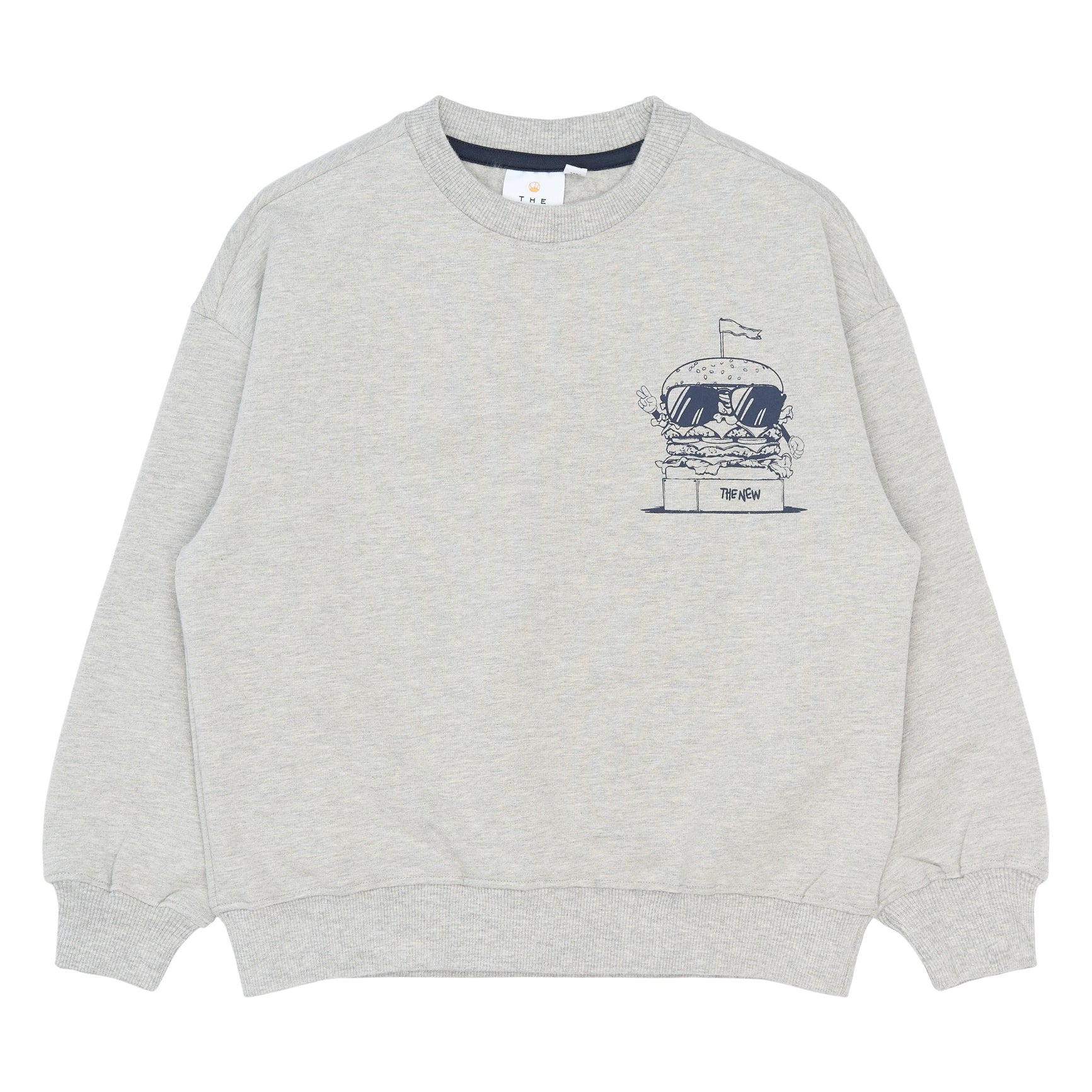 THE NEW |Stevie os sweatshirt- light grey melange