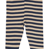 The New Siblings | Fro Rib Legging | Navy Blazer Striped