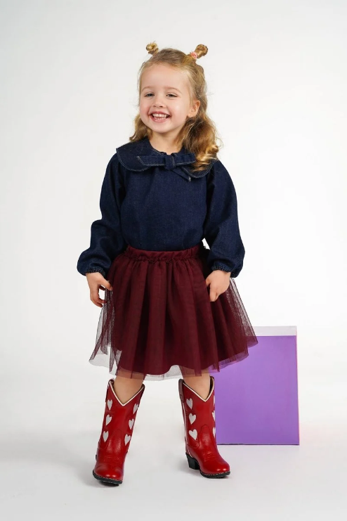The New Chapter | Luna skirt | Burgundy