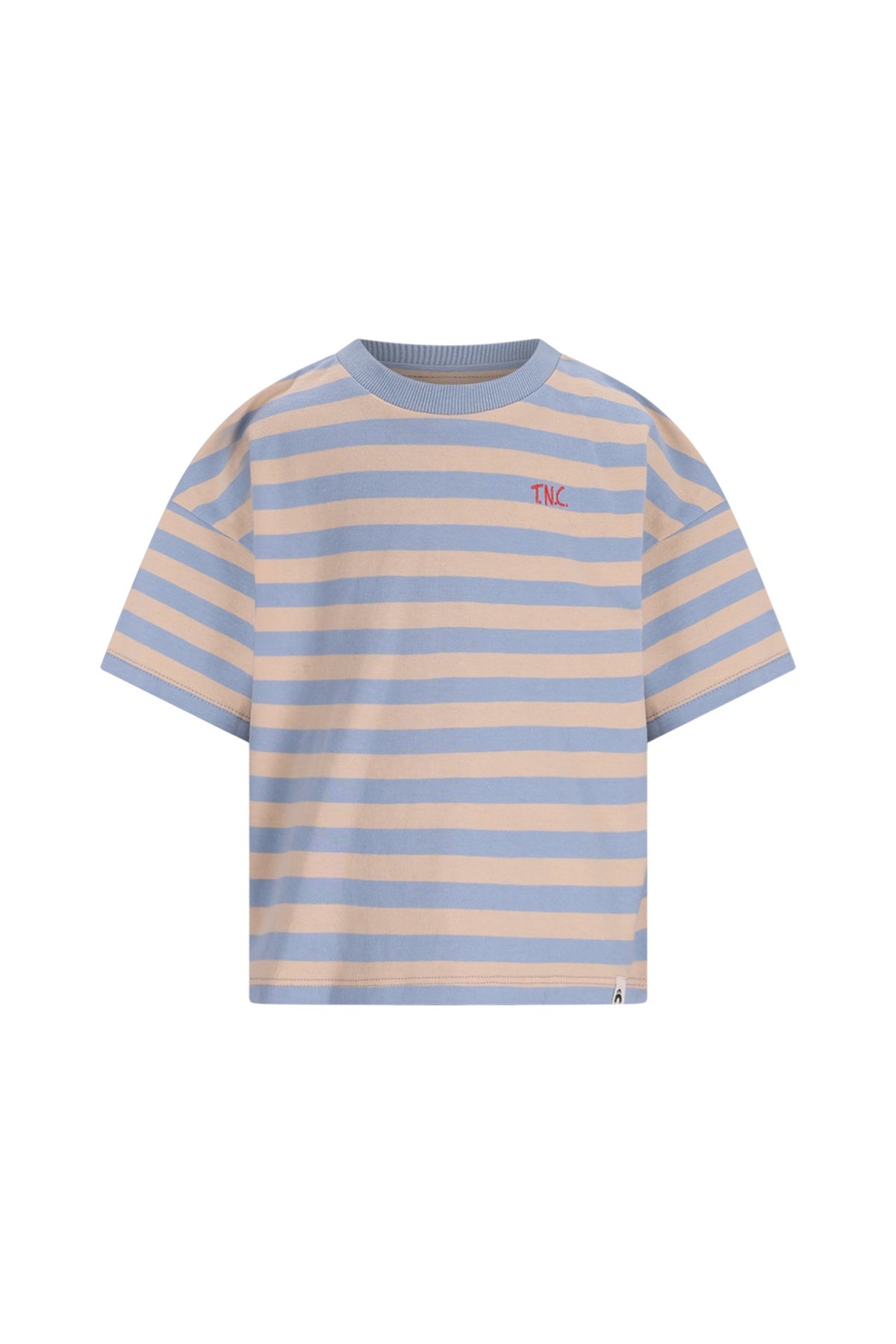 The New Chapter | T-shirt Bo blue beige stripes