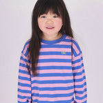 The New Chapter | T-shirt Lou blue pink stripes