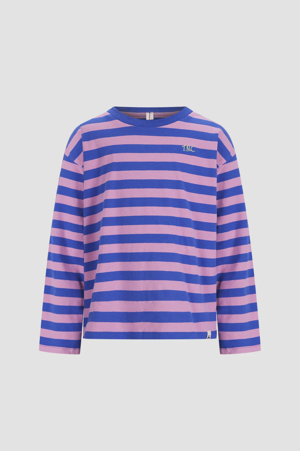 The New Chapter | T-shirt Lou blue pink stripes