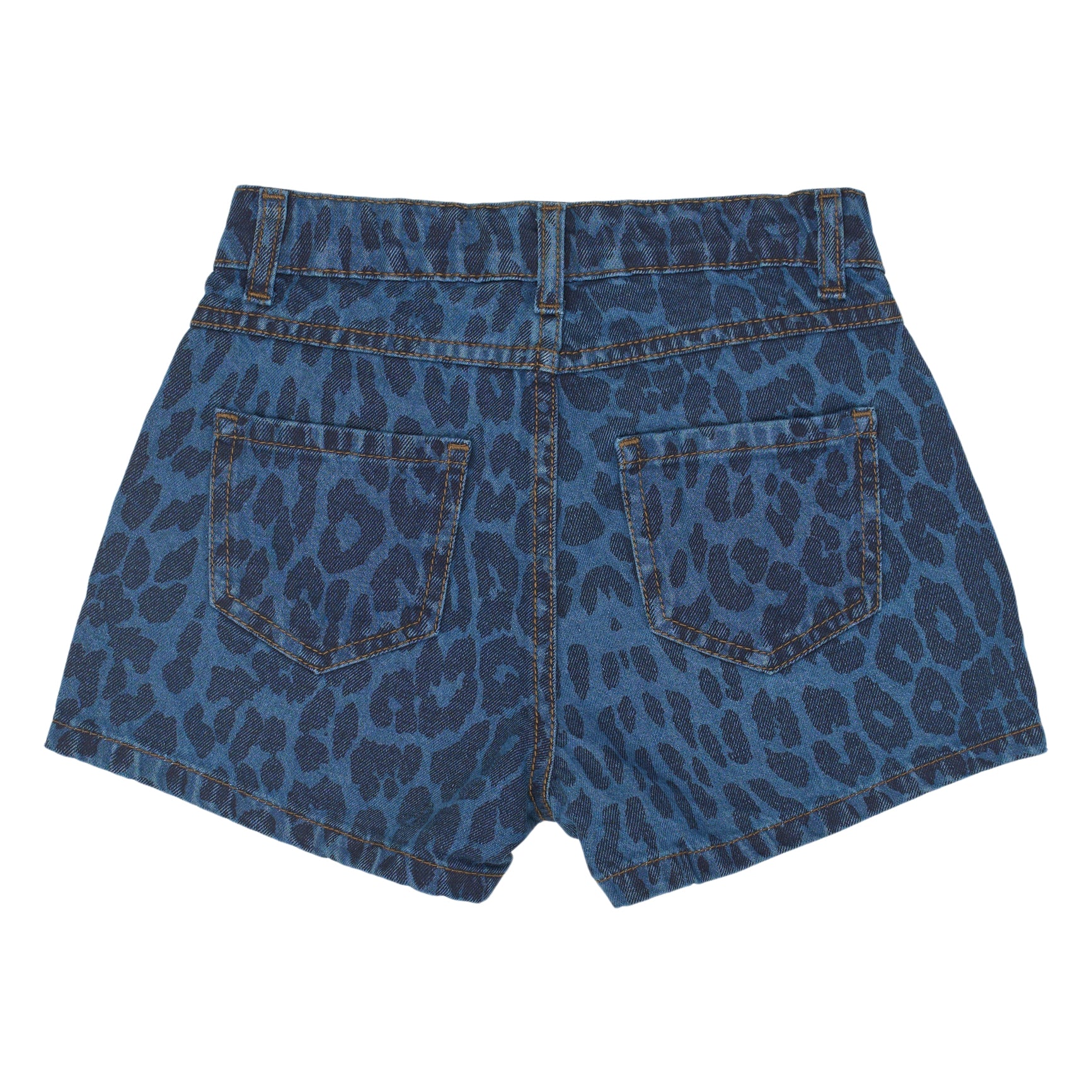The New Prima regular fit denim shorts medium blue denim aop