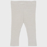 The New Siblings | SBVitus Rib Leggings | Taupe Gray Striped TN
