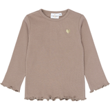 The New Siblings | STYania Long Sleeve Rib Tee | Taupe Gray TN