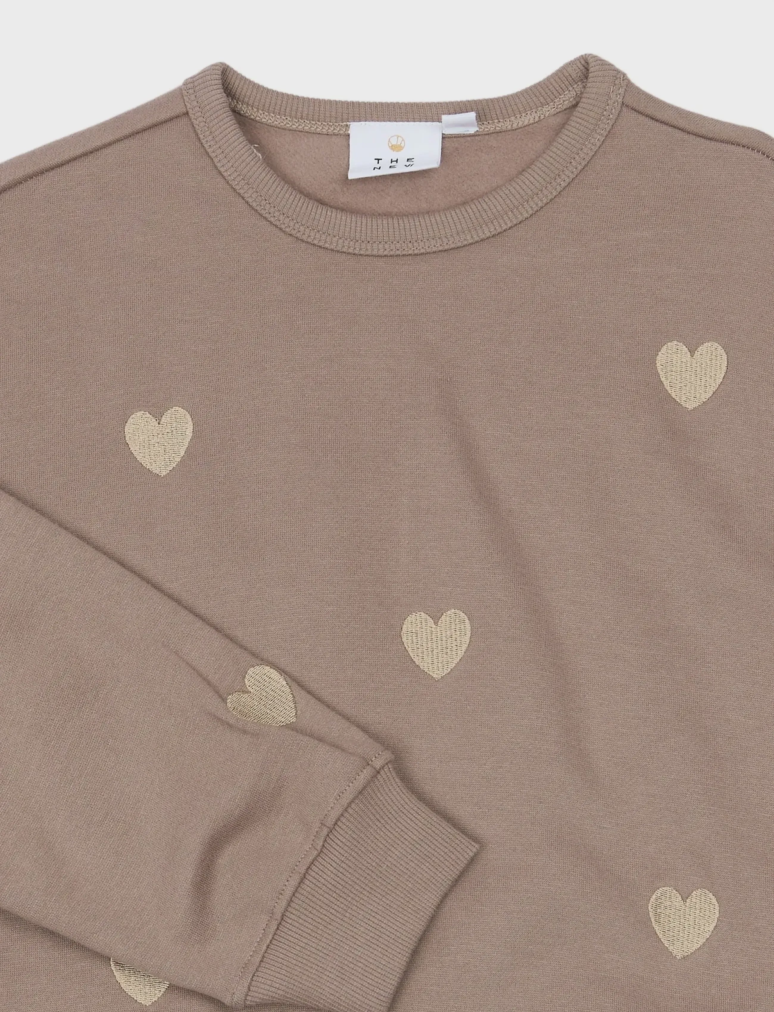 The New Siblings | STYolie OS Sweatshirt | Taupe Gray EMB TN