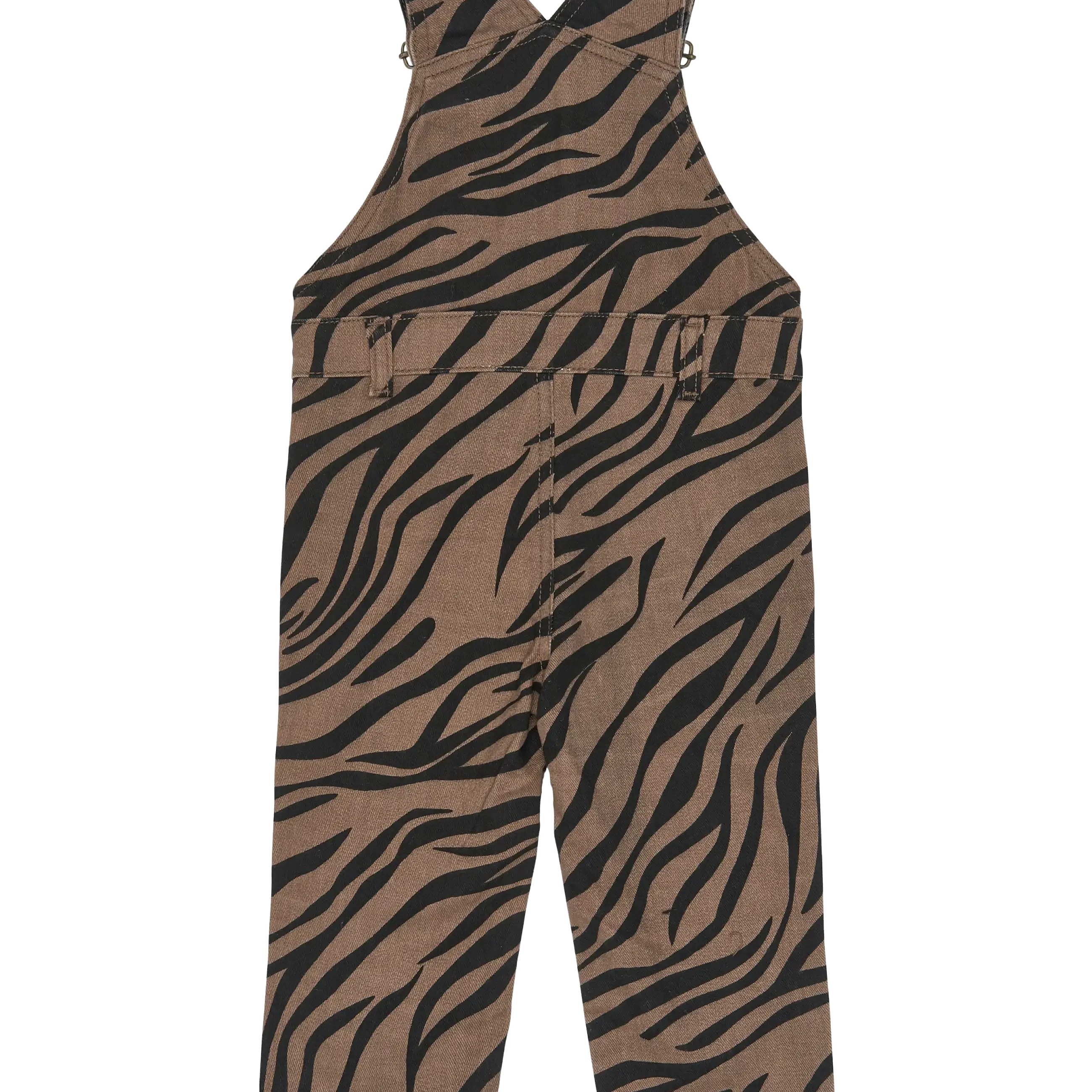The New Siblings | TNSTValonya Denim Dungarees | Taupe Gray AOP TN