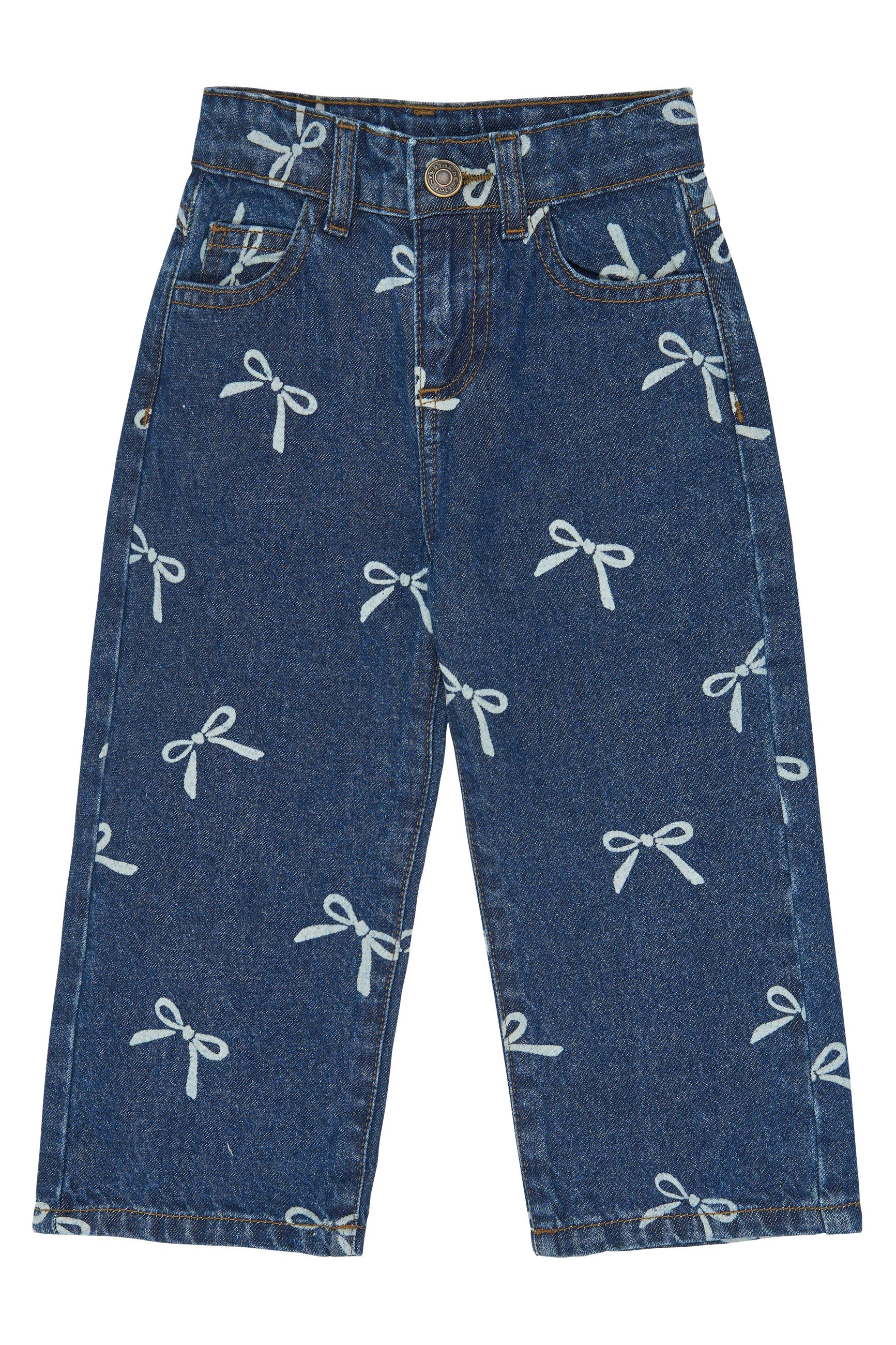 The New Siblings | TNSTVinaya Regular Fit Jeans | Medium Blue Denim AOP