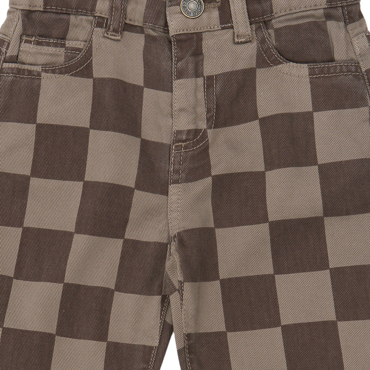 The New Siblings | TNSTVondell Baggy Fit Jeans | Taupe Gray Check TN