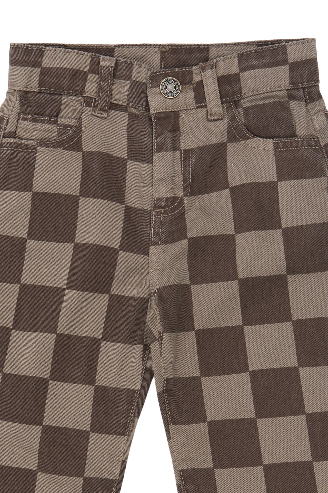 The New Siblings | TNSTVondell Baggy Fit Jeans | Taupe Gray Check TN