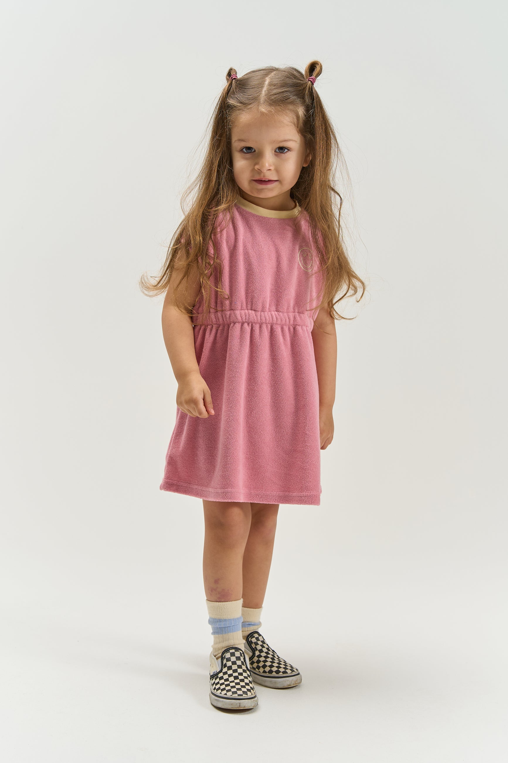 The New Siblings Tamira s_s terry dress cashmere rose