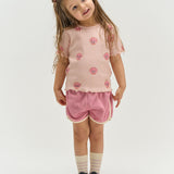 The New Siblings Tamira terry shorts cashmere rose
