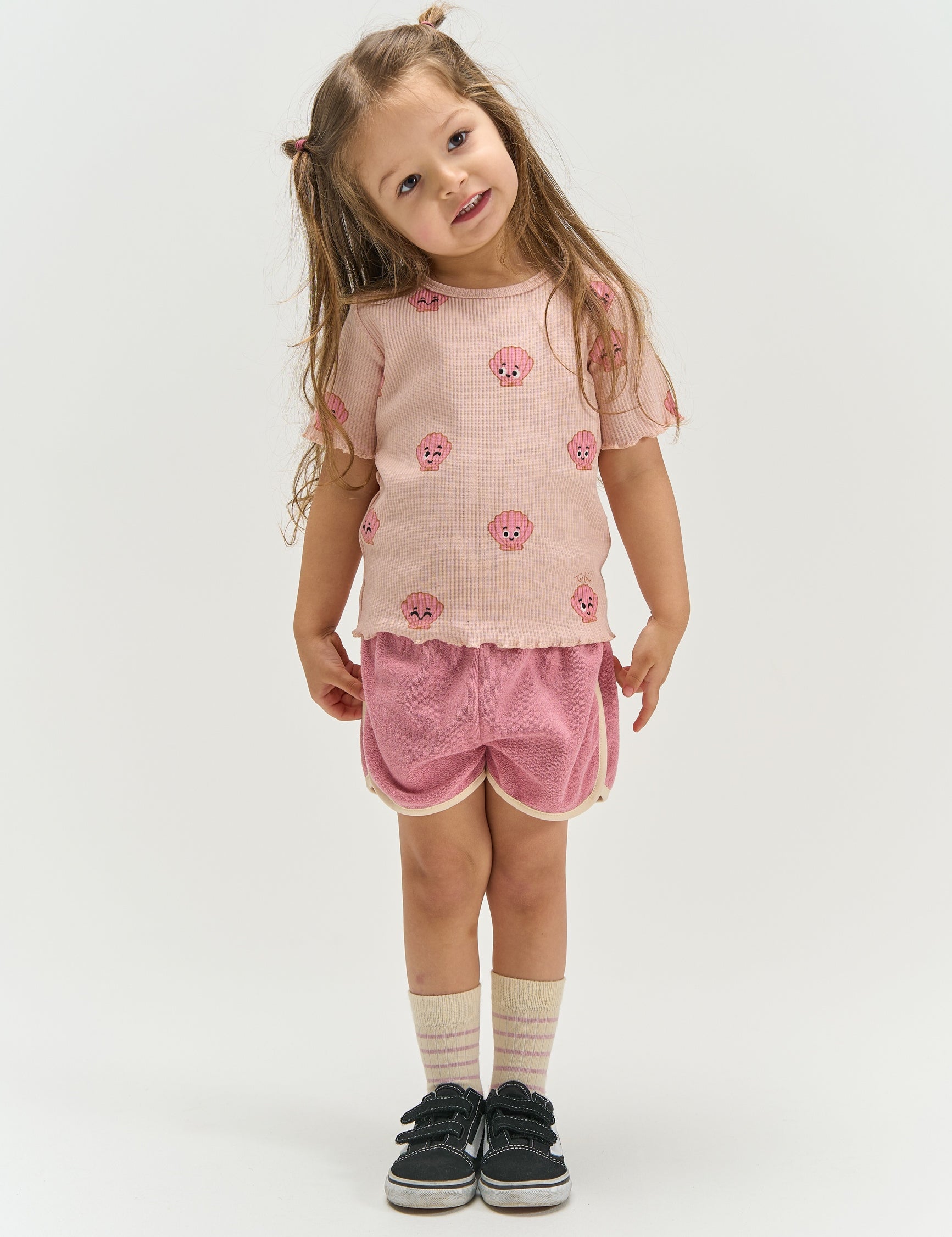 The New Siblings Tamira terry shorts cashmere rose