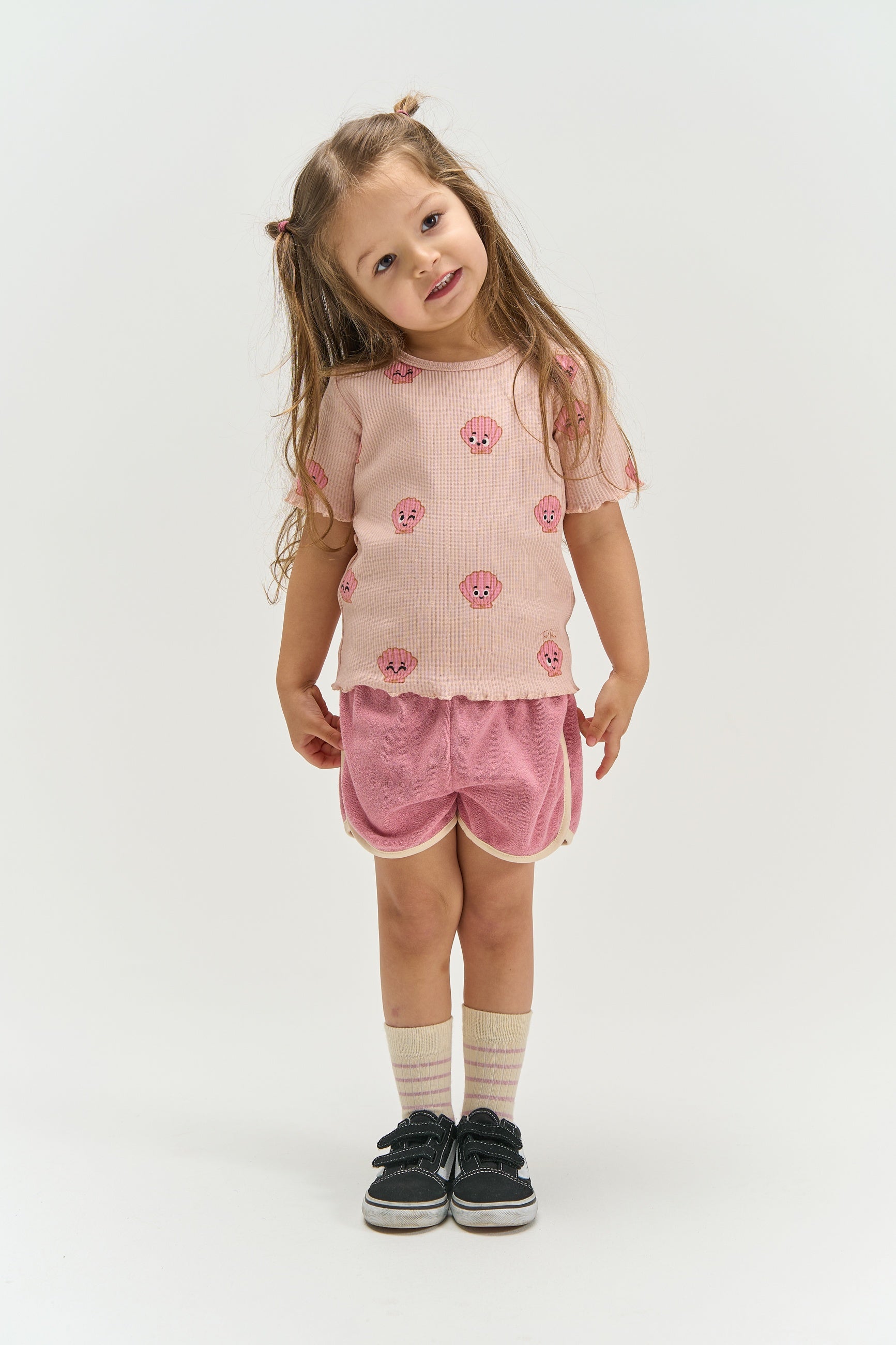 The New Siblings Tamira terry shorts cashmere rose