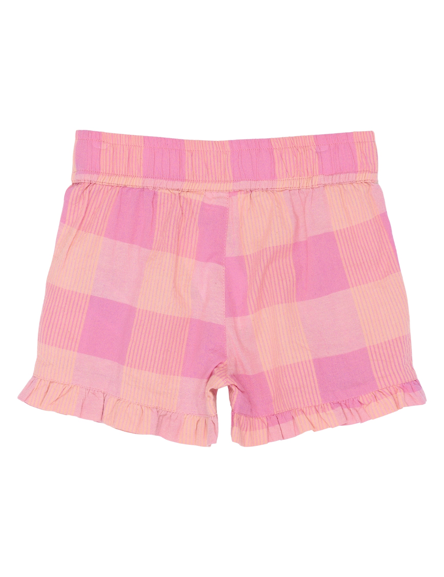 The New Siblings Tassie shorts cashmere rose checked