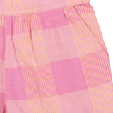 The New Siblings Tassie shorts cashmere rose checked