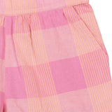 The New Siblings Tassie shorts cashmere rose checked