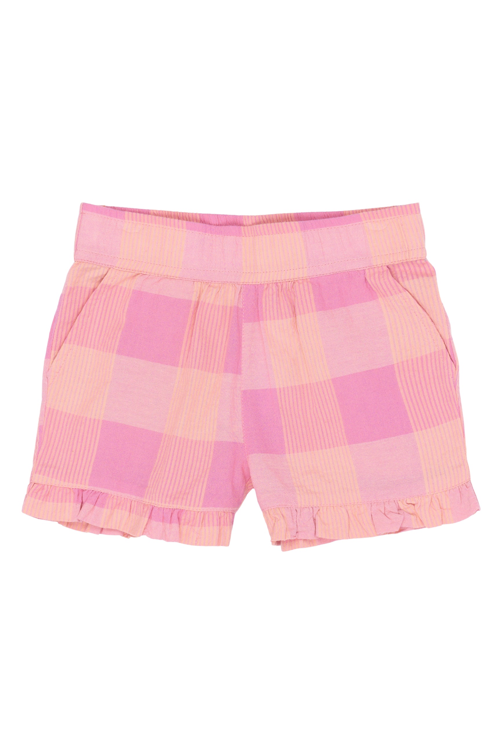 The New Siblings Tassie shorts cashmere rose checked