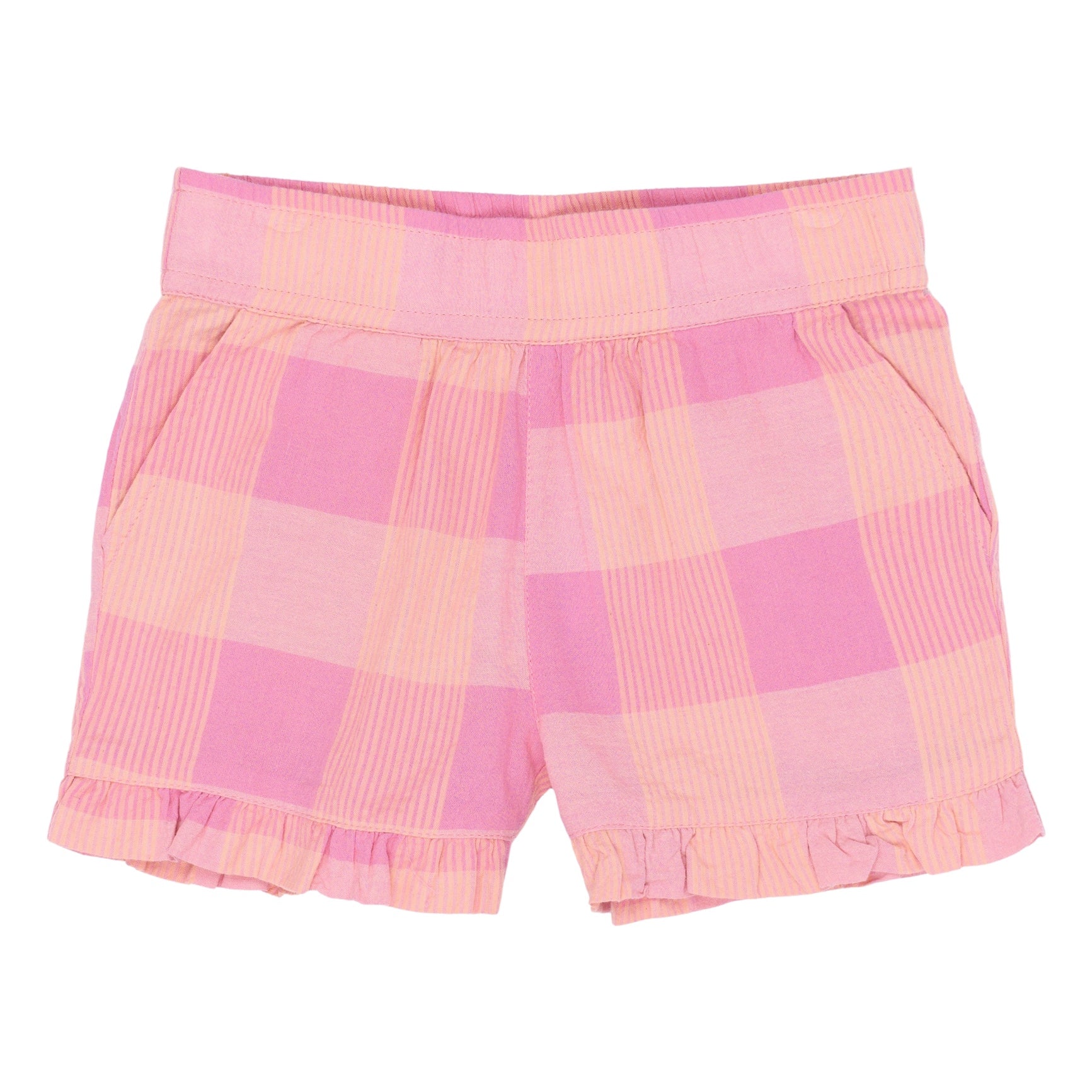 The New Siblings Tassie shorts cashmere rose checked