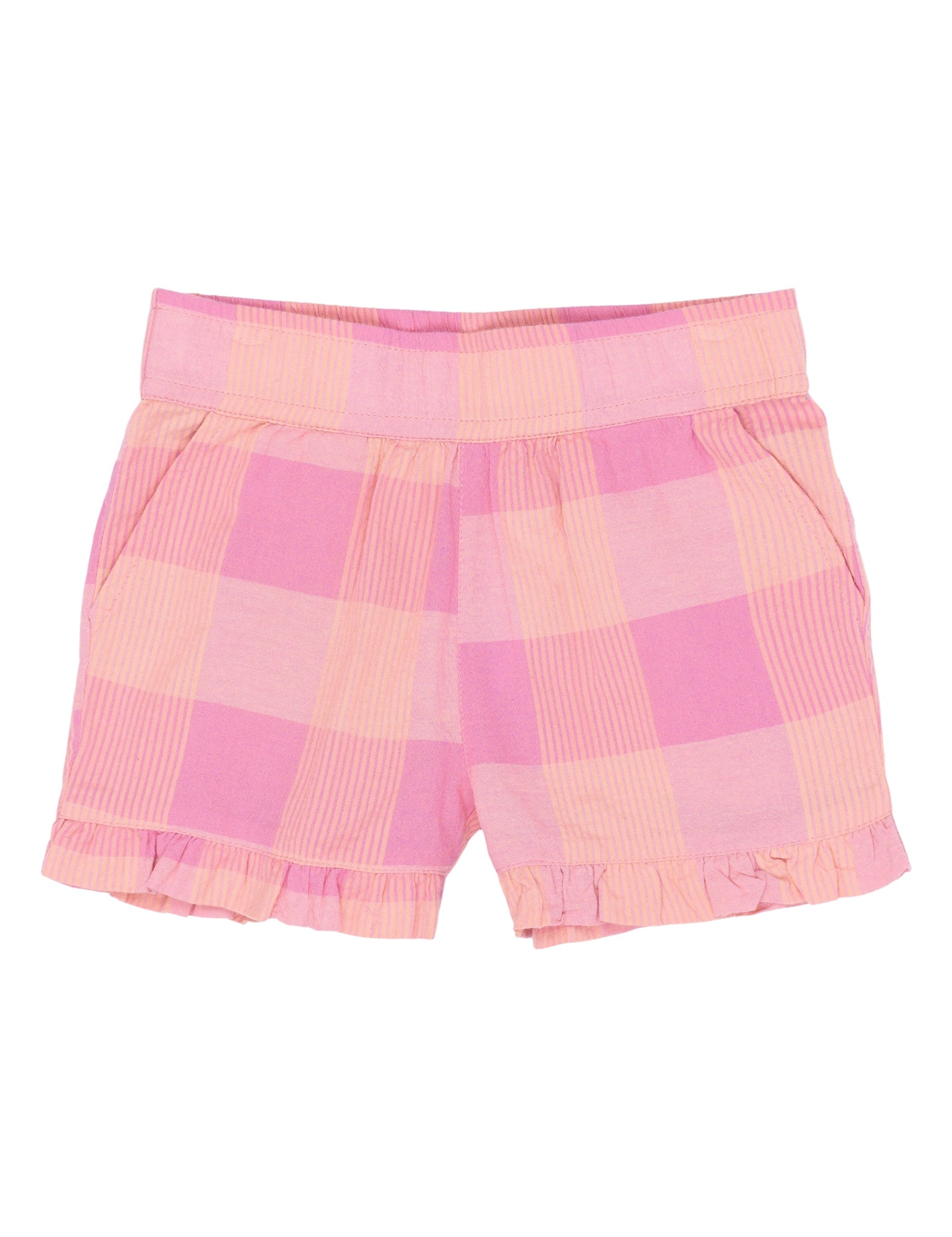 The New Siblings Tassie shorts cashmere rose checked