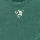 The New Siblings Terry os s_s tee posy green