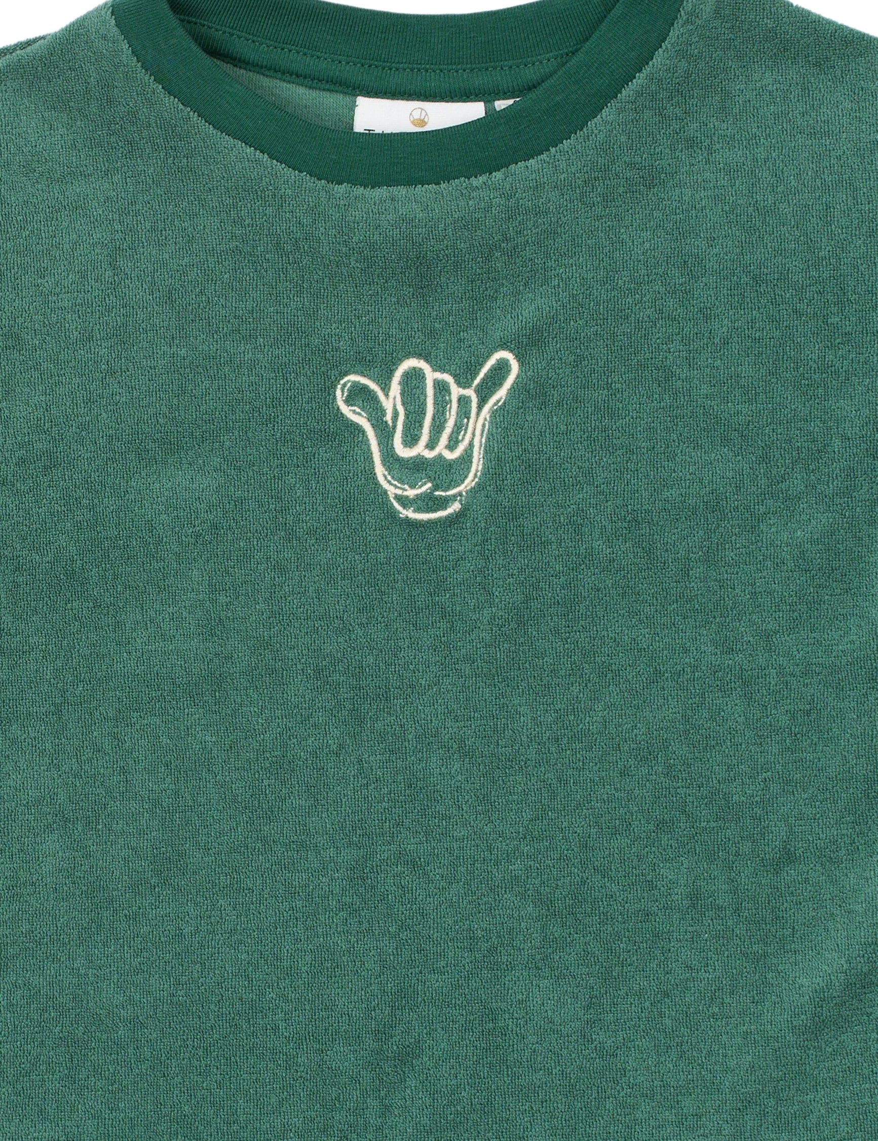 The New Siblings Terry os s_s tee posy green