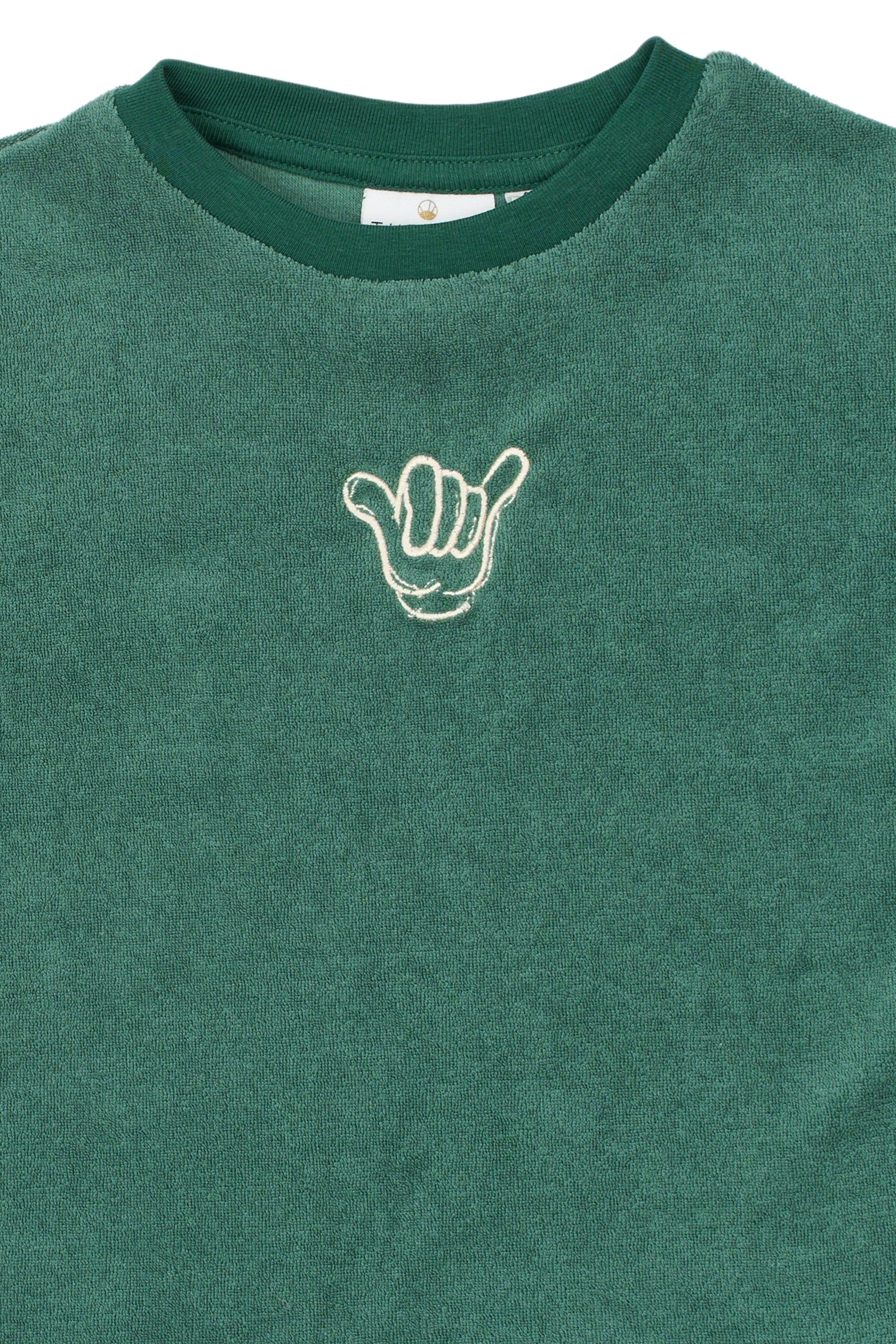 The New Siblings Terry os s_s tee posy green